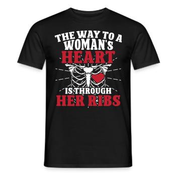 Herzchirurg Way To Womans Heart Herzchirurgie - Männer T-Shirt - Schwarz - Vorne - AI Model Male 178 light (178cm)