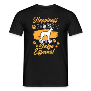 Galgo Español vous fait plaisir Lévrier espagnol - T-shirt homme - noir - Devant - AI Model Male 178 light (178cm)