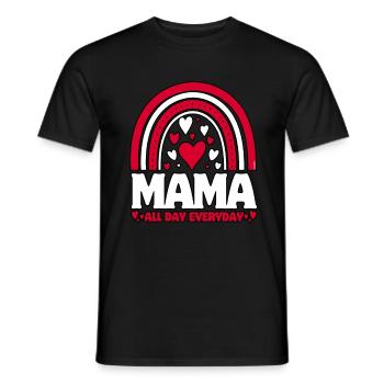Fête des mères - Maman tous les jours... - T-shirt homme - noir - Devant - AI Model Male 178 light (178cm)