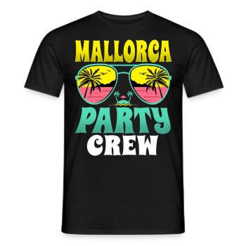 Majorque Party Crew - T-shirt homme - noir - Devant - AI Model Male 178 light (178cm)