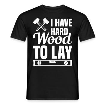 Revêtement de sol Installateur Carrelage Revêtement de sol - T-shirt homme - noir - Devant - AI Model Male 178 light (178cm)