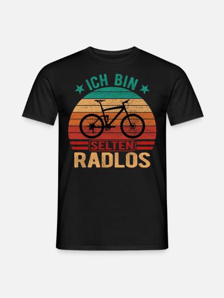 Selten Radlos Fahrrad Radsport Fahrradfahrer Bike - Männer T-Shirt - Schwarz