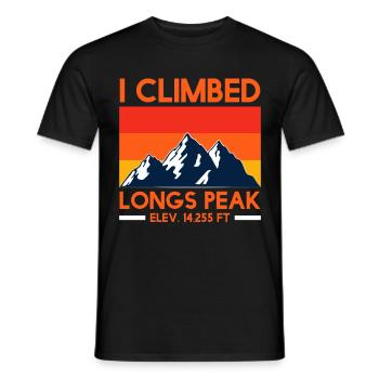 Alpinistes Longs Peak Montagnes Randonneurs - T-shirt homme - noir - Devant - AI Model Male 178 light (178cm)