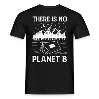 There is no Planet B saying environmental protection climate - Men's T-Shirt - black - Front - AI Model Male 178 light (178cm)