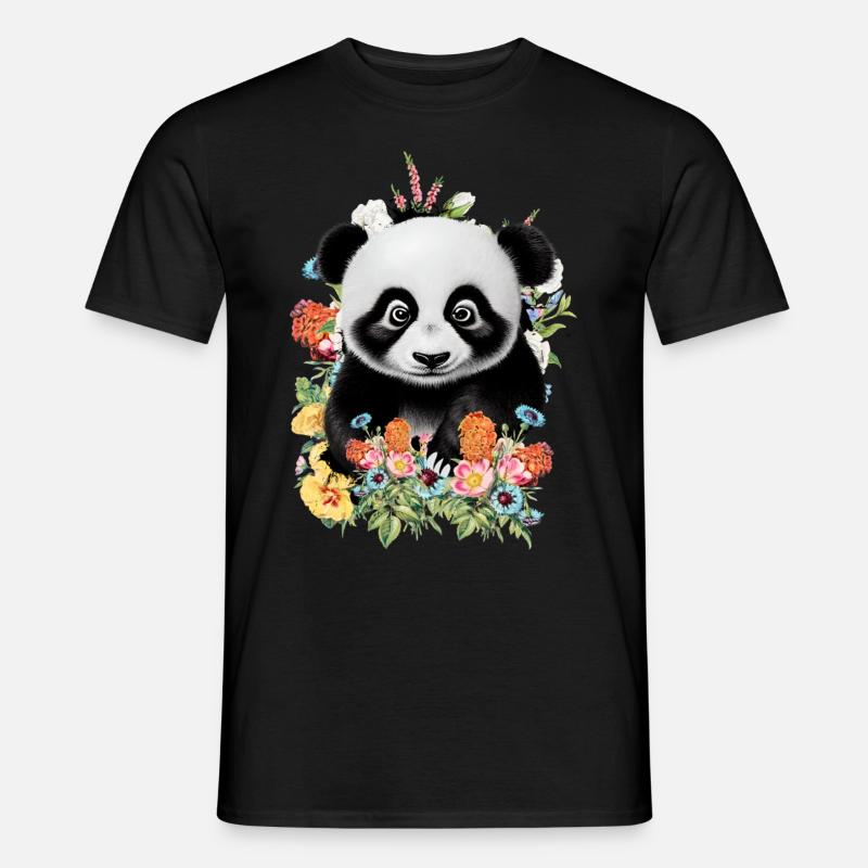 Panda - Men's T-shirt - black