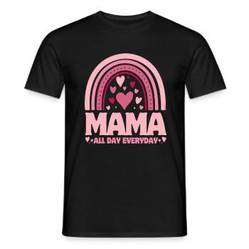Fête des mères - Maman tous les jours... - T-shirt homme - noir - Devant - AI Model Male 178 light (178cm)