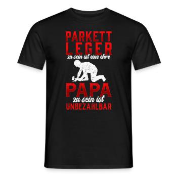Parkettleger sein ist eine Ehre Fußbodenleger - Männer T-Shirt - Schwarz - Vorne - AI Model Male 178 light (178cm)