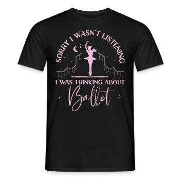 Ballet Dancer Dance Girl Ballerina - Männer T-Shirt - Schwarz - Vorne - AI Model Male 178 light (178cm)