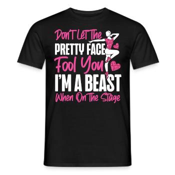 Ballet Danseuse Danse Ballerine - T-shirt homme - noir - Devant - AI Model Male 178 light (178cm)