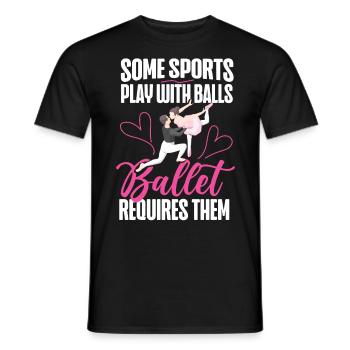 Ballet Dancer Dance Girl Ballerina - Männer T-Shirt - Schwarz - Vorne - AI Model Male 178 light (178cm)