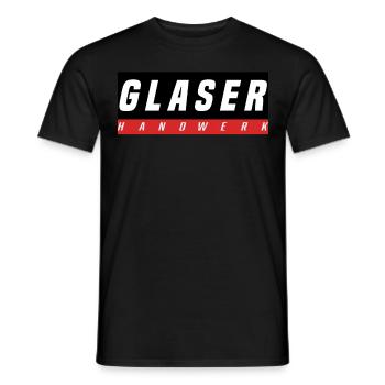 Glaser T-Shirt - Männer T-Shirt - Schwarz - Vorne - AI Model Male 178 light (178cm)