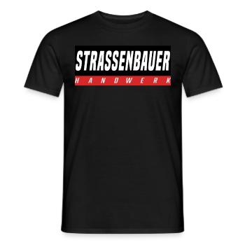 Strassenbauer T-Shirt - Männer T-Shirt - Schwarz - Vorne - AI Model Male 178 light (178cm)