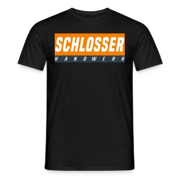 Schlosser T-Shirt - Männer T-Shirt - Schwarz - Vorne - AI Model Male 178 light (178cm)