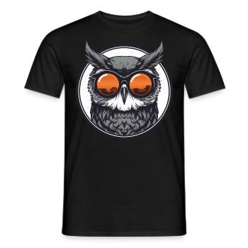 Owl Sunglasses Odd Eagle Owl - Men's T-Shirt - black - Front - AI Model Male 178 light (178cm)