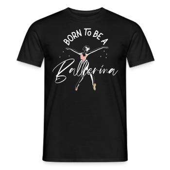 Ballerina Danza Ballerina Ballerina - T-shirt uomo - nero - Fronte - AI Model Male 178 light (178cm)