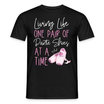 Ballet Danseuse Danse Ballerine - T-shirt homme - noir - Devant - AI Model Male 178 light (178cm)