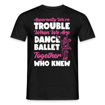 Ballet Danseuse Danse Ballerine - T-shirt homme - noir - Devant - AI Model Male 178 light (178cm)