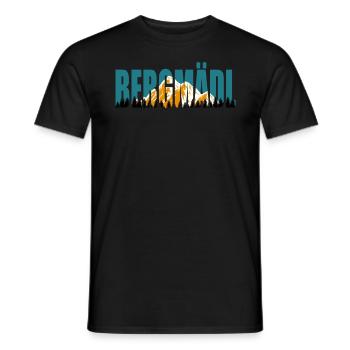 Bergfan Bergmädl Bergsteiger Wanderer klettern - Männer T-Shirt - Schwarz - Vorne - AI Model Male 178 light (178cm)