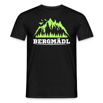 Bergfan Bergmädel Wanderer und Bergsteiger Wandern - Männer T-Shirt - Schwarz - Vorne - AI Model Male 178 light (178cm)