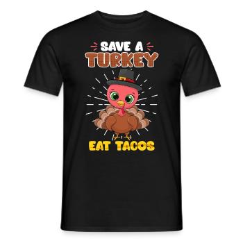 Rettet die Tiere Artenschutz Eat Tacos Umweltliebe - Männer T-Shirt - Schwarz - Vorne - AI Model Male 178 light (178cm)