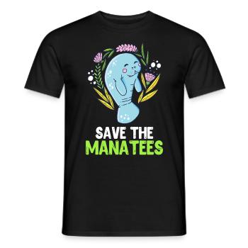 Artenschutz Walross Save the Ocean Umweltliebe - Männer T-Shirt - Schwarz - Vorne - AI Model Male 178 light (178cm)