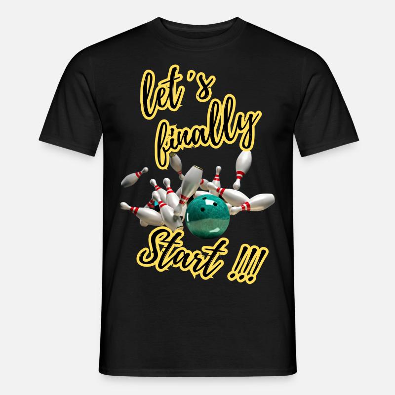Strike ! - Männer T-Shirt - Schwarz