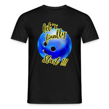let´s finally Start Bowling 7 - Männer T-Shirt - Schwarz - Vorne - AI Model Male 178 light (178cm)