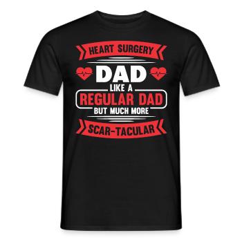 Transplantation cardiaque Chirurgie cardiaque Chirurgie cardiaque Chirurgie cardiaque Bypass - T-shirt homme - noir - Devant - AI Model Male 178 light (178cm)