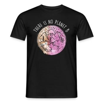 Il n’y a pas de protection de l’environnement pour le Jour de la Terre de la planète B - T-shirt homme - noir - Devant - AI Model Male 178 light (178cm)