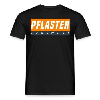Pflasterer T-Shirt - Männer T-Shirt - Schwarz - Vorne - AI Model Male 178 light (178cm)