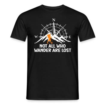 Randonneurs Drôles d’alpinistes Randonnée - T-shirt homme - noir - Devant - AI Model Male 178 light (178cm)