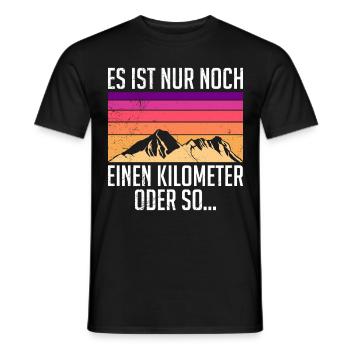 Wanderer lustig Bergesteiger Berge Naturburschen - Männer T-Shirt - Schwarz - Vorne - AI Model Male 178 light (178cm)