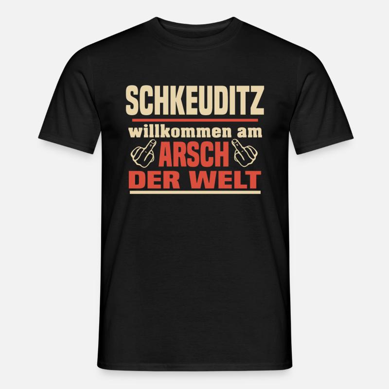 Schkeuditz - Männer T-Shirt - Schwarz