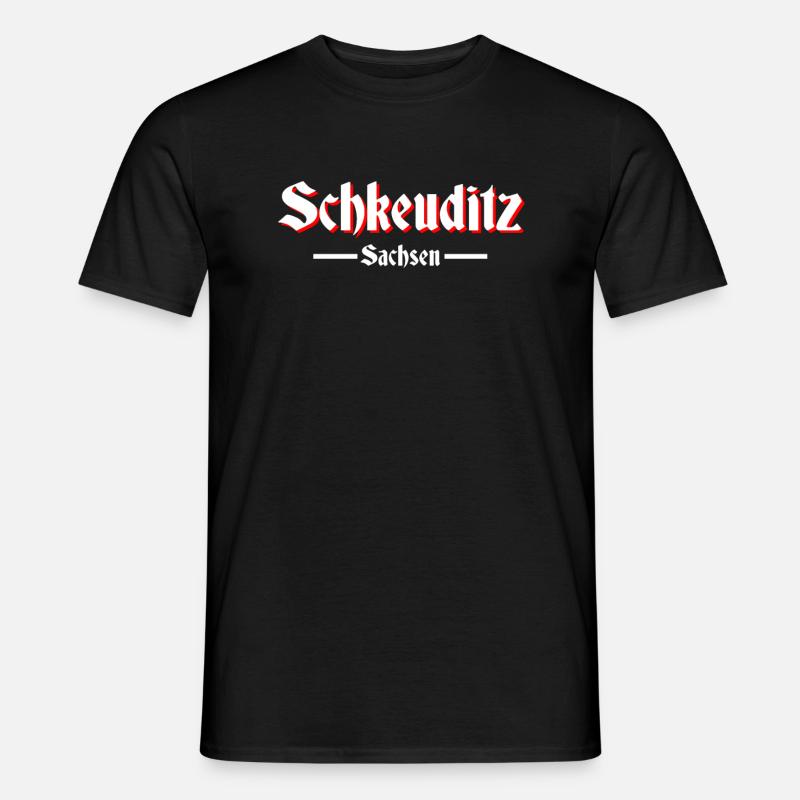 Schkeuditz - Männer T-Shirt - Schwarz