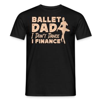 Ballet Danseuse Danse Ballerine - T-shirt homme - noir - Devant - AI Model Male 178 light (178cm)