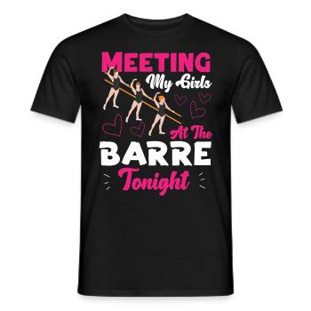 Ballet Danseuse Danse Ballerine - T-shirt homme - noir - Devant - AI Model Male 178 light (178cm)