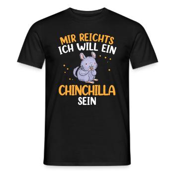 Will ein Chinchilla sein Nagetier Wollmaus - Männer T-Shirt - Schwarz - Vorne - AI Model Male 178 light (178cm)
