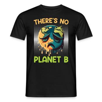 Il n’y a pas de protection de l’environnement pour le Jour de la Terre de la planète B - T-shirt homme - noir - Devant - AI Model Male 178 light (178cm)