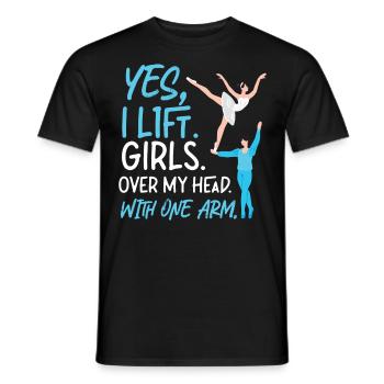 Ballet Danseuse Danse Ballerine - T-shirt homme - noir - Devant - AI Model Male 178 light (178cm)
