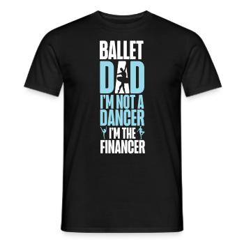 Ballet Danseuse Danse Ballerine - T-shirt homme - noir - Devant - AI Model Male 178 light (178cm)
