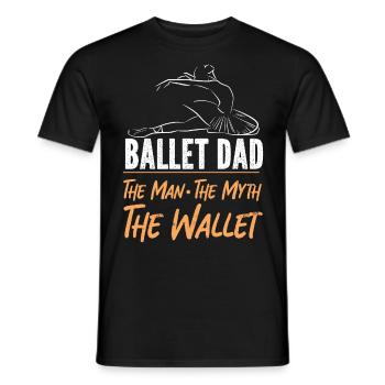 Ballet Danseuse Danse Ballerine - T-shirt homme - noir - Devant - AI Model Male 178 light (178cm)