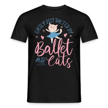 Ballet Dancer Dance Girl Ballerina - Männer T-Shirt - Schwarz - Vorne - AI Model Male 178 light (178cm)