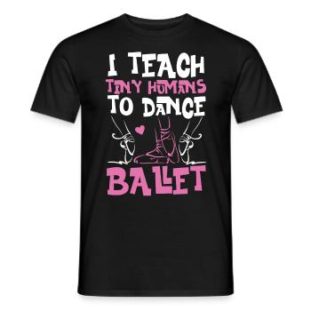 Ballet Dancer Dance Girl Ballerina - Männer T-Shirt - Schwarz - Vorne - AI Model Male 178 light (178cm)