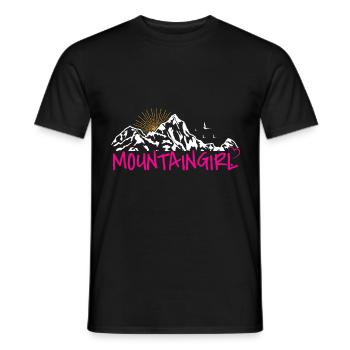 Mountaingirls Wanderer Bergfan Bergsteiger Frauen - Männer T-Shirt - Schwarz - Vorne - AI Model Male 178 light (178cm)