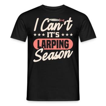 LARP Live-Action-Rollenspiel - Männer T-Shirt - Schwarz - Vorne - AI Model Male 178 light (178cm)