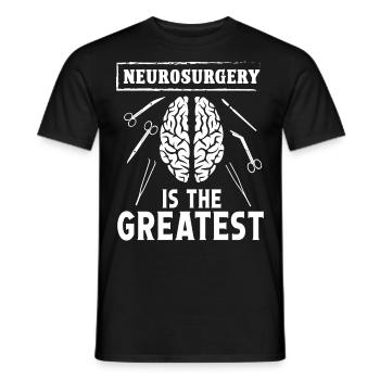Brain Surgeon Neurosurgery Greatest Neurosurgeon - Men's T-Shirt - black - Front - AI Model Male 178 light (178cm)