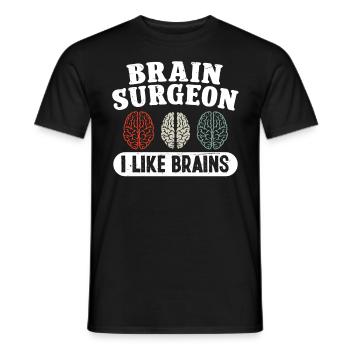 Chirurgien du cerveau comme chirurgie du cerveau - T-shirt homme - noir - Devant - AI Model Male 178 light (178cm)