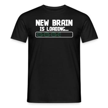 Brain Surgeon New Brain Is Loading Neurosurgeon - Men's T-Shirt - black - Front - AI Model Male 178 light (178cm)