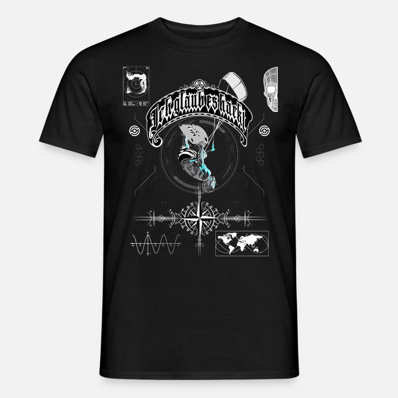 I think it's hacking kiters - Men's T-Shirt - black