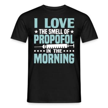Anesthesia Anesthesia Technician Anesthesiologist - Men's T-Shirt - black - Front - AI Model Male 178 light (178cm)